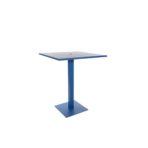 Beachcomber Margate Outdoor/Indoor 32" Square Aluminum Bar Height Table with Umbrella Hole