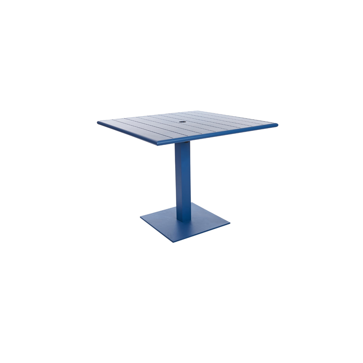 Beachcomber Margate Outdoor/Indoor 32" Square Aluminum Dining Height Table with Umbrella Hole