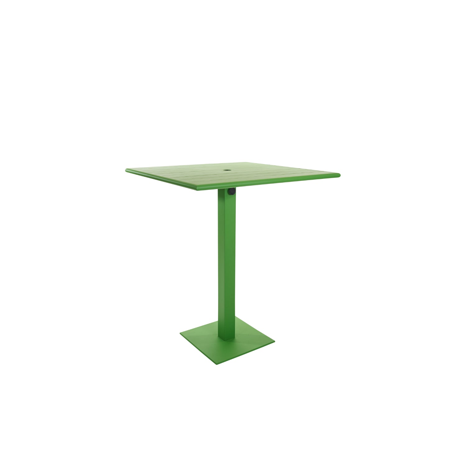 Beachcomber Margate Outdoor/Indoor 32" Square Aluminum Bar Height Table with Umbrella Hole