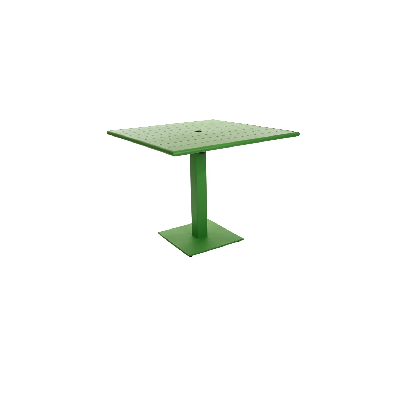 Beachcomber Margate Outdoor/Indoor 36" Square Aluminum Dining Height Table with Umbrella Hole