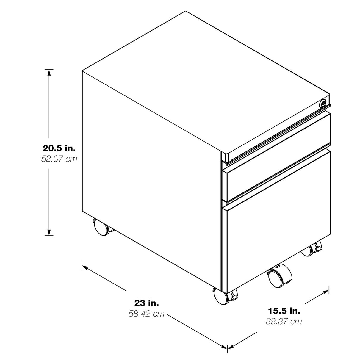 Mobile Box/File Pedestal - NextGen Furniture, Inc.