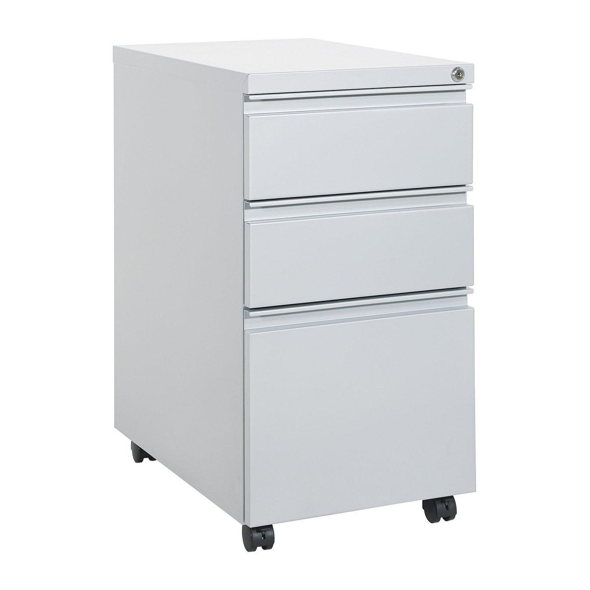 Heavy Duty 22" Closed Top Mobile Pedestal, Box/Box/File