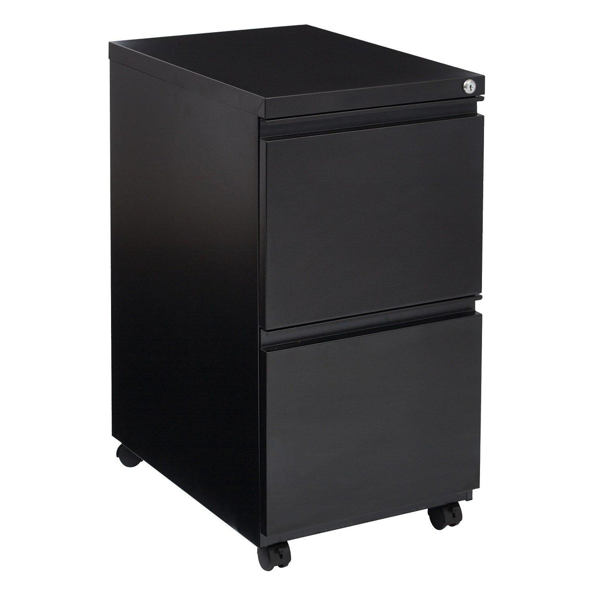 Heavy-Duty 22" Closed Top Mobile Pedestal with 2 File Drawers