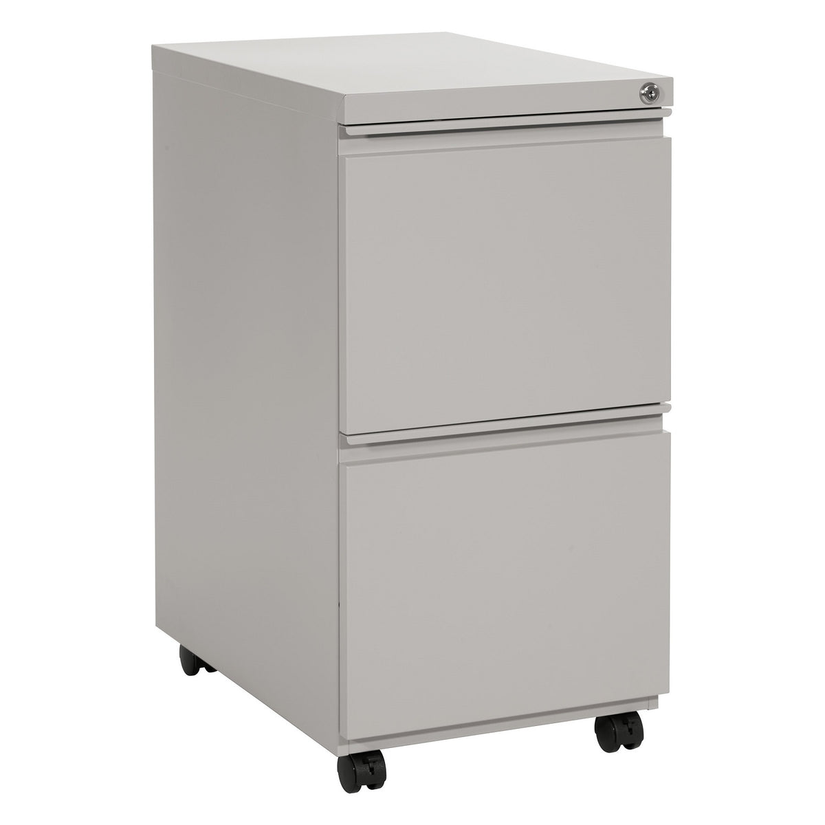 Heavy-Duty 22" Closed Top Mobile Pedestal with 2 File Drawers