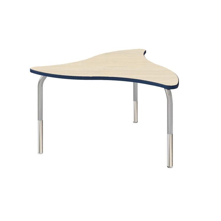 Method Collaborative Series Adjustable Height Tables, 19" 28" H, Polygon Shape, 50"