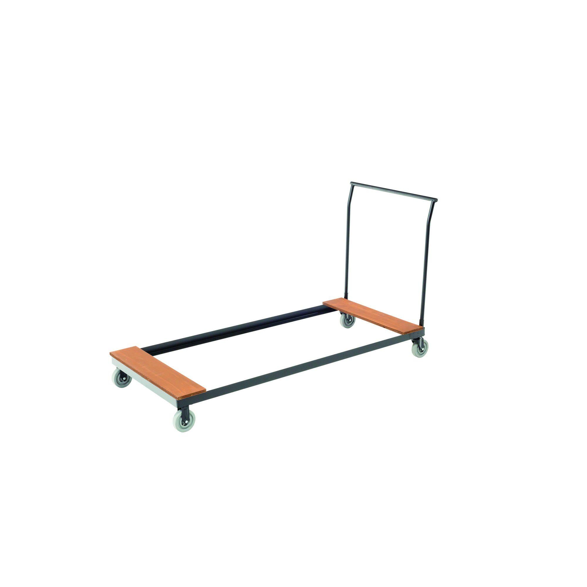 Heavy-Duty Table Cart for 30/36"W x 72"L Tables Rectangular Folding Tables