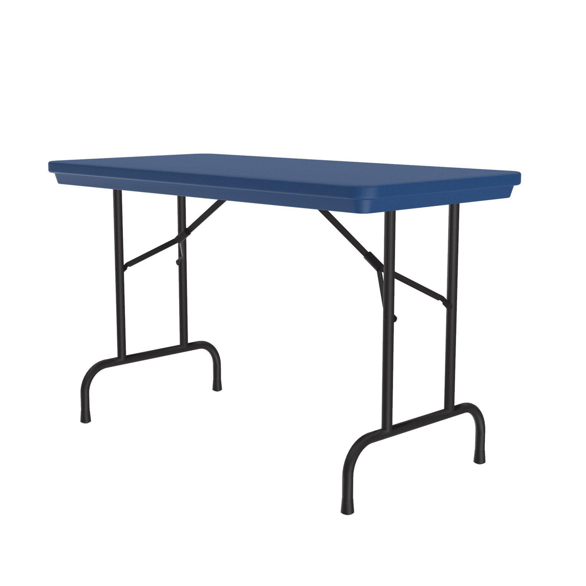 Heavy Duty Commercial Use Blow Molded Folding Table, Primary Colors, Standard 29" Fixed Height, 24 x 48
