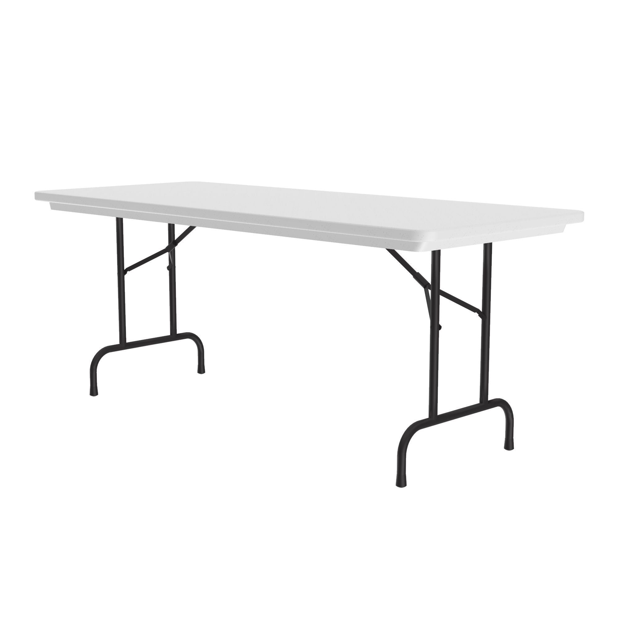 Heavy Duty Commercial Use Blow Molded Folding Table, Standard Colors, Standard 29" Fixed Height, 30 x 60