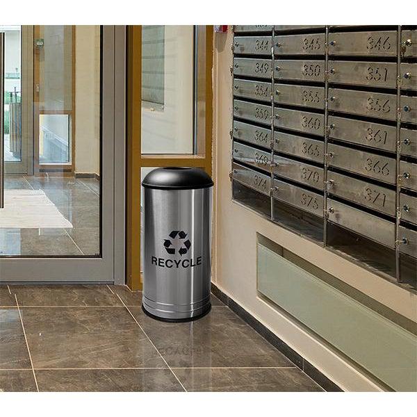 Café Style Stainless Steel Indoor Recycler, 18-Gallon Capacity