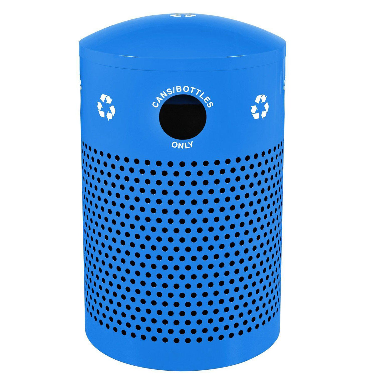 Landscape Series Perforated Outdoor Recycler, 40-Gallon Capacity