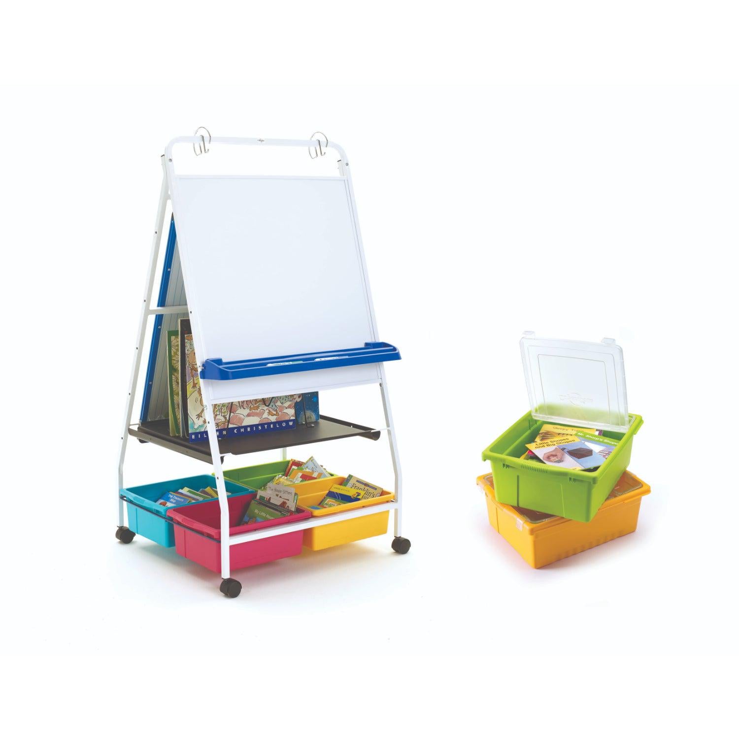 Classic Royal Reading/Writing Center, Vibrant Tub Combo with Lids