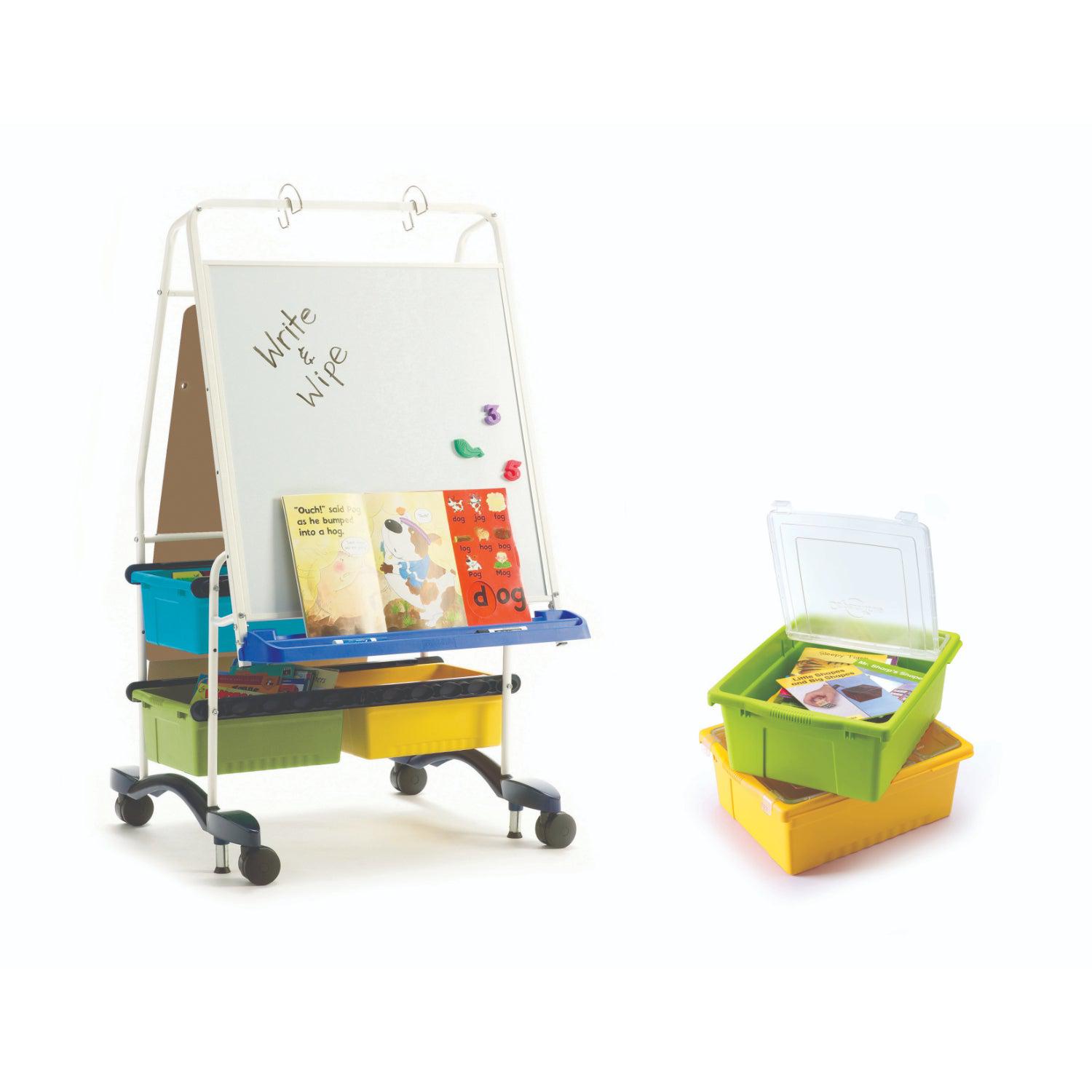 Regal Reading/Writing Center, Vibrant Tub Combo with Lids