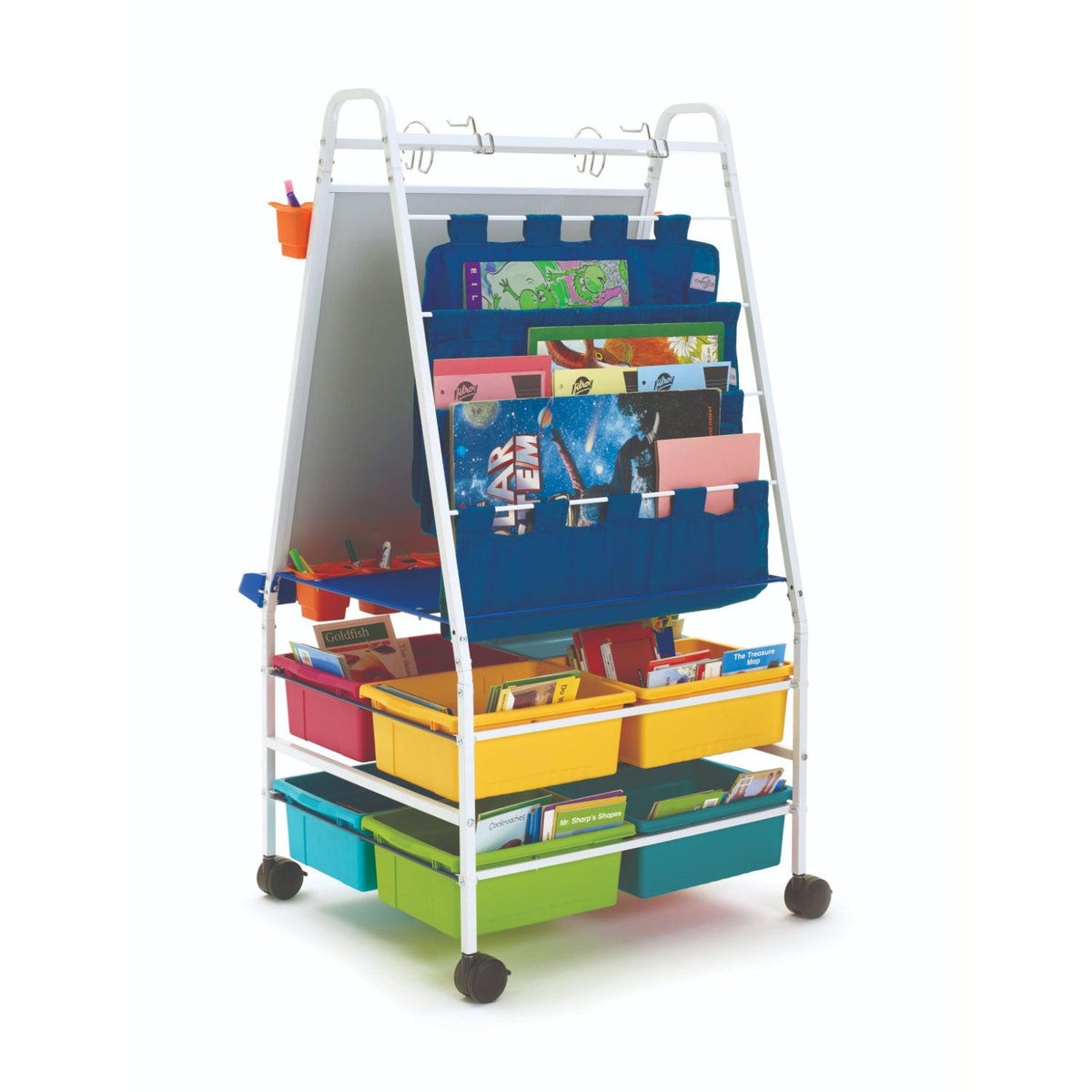 Premium Royal Reading/Writing Center, Vibrant Tub Combo with Lids