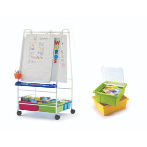 Basic Reading/Writing Center, Vibrant Tub Combo with Lids