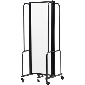 Robo Whiteboard Room Divider with Black Frame, 6' Height, 3 Sections