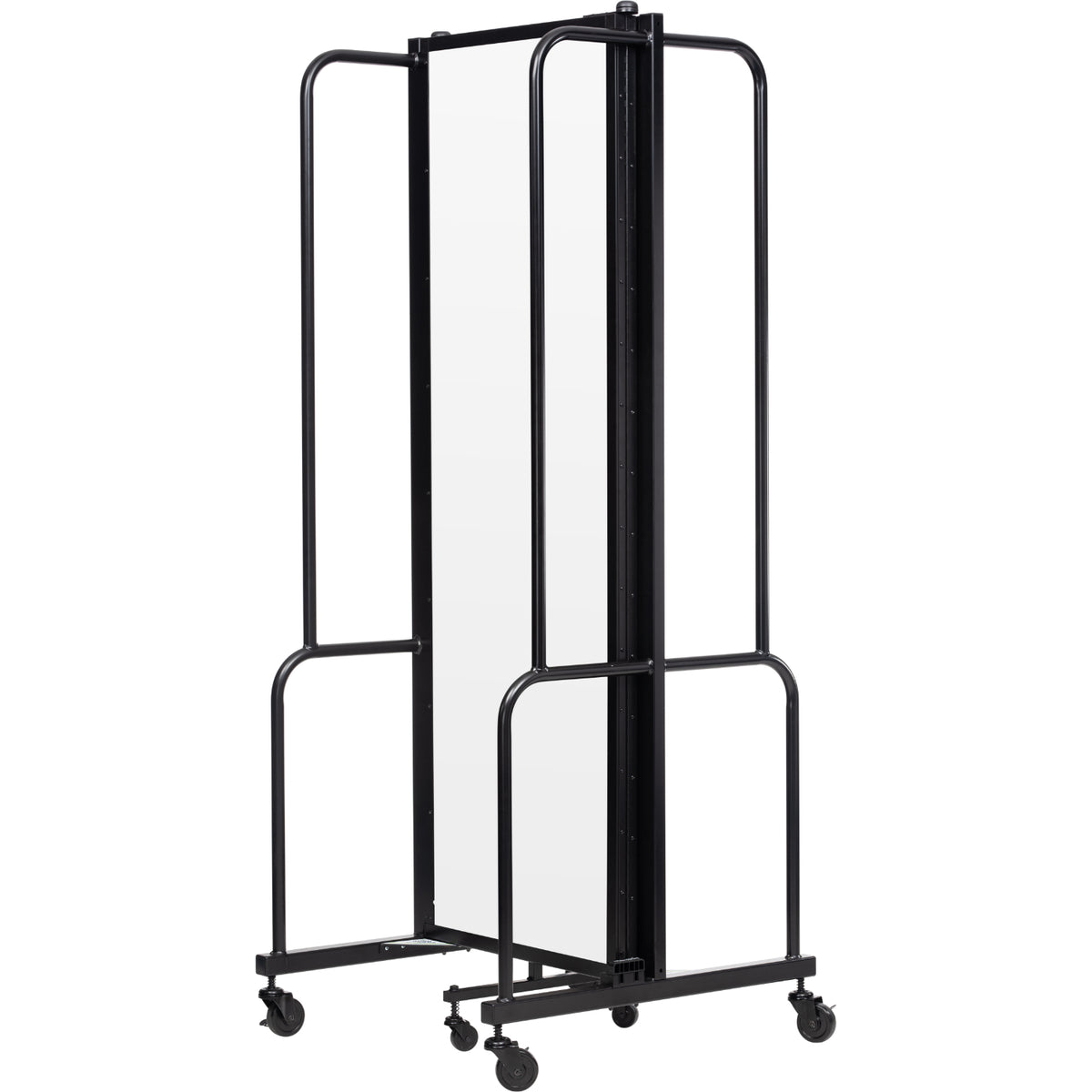 Robo Whiteboard Room Divider with Black Frame, 6' Height, 3 Sections