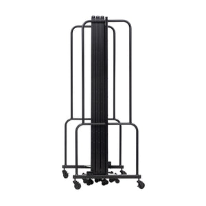 Robo Frosted Acrylic Room Divider with Black Frame, 6' Height, 7 Sections