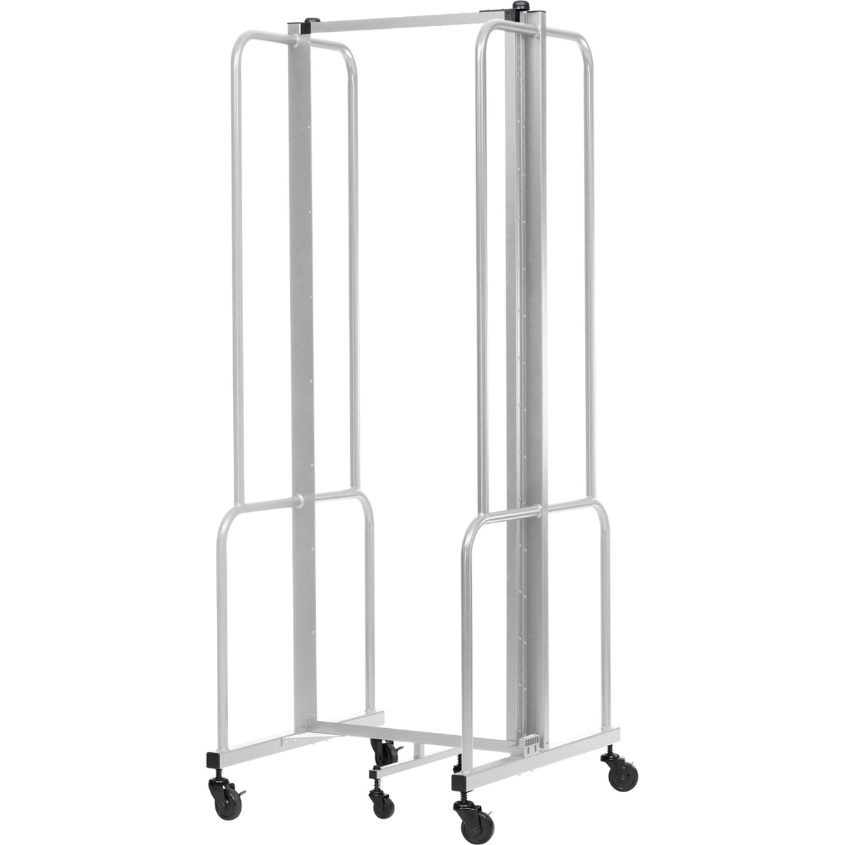 Robo Clear Acrylic Room Divider with Grey Frame, 6' Height, 3 Sections