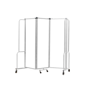 Robo Whiteboard Room Divider with Grey Frame, 6' Height, 3 Sections