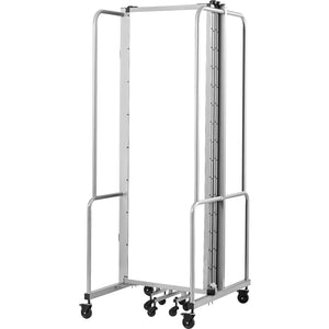 Robo Clear Acrylic Room Divider with Grey Frame, 6' Height, 5 Sections