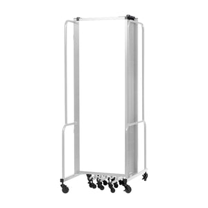 Robo Whiteboard Room Divider with Grey Frame, 6' Height, 9 Sections