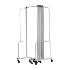 Robo Whiteboard Room Divider with Grey Frame, 6' Height, 9 Sections