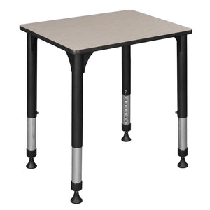 18.5" x 26" Rectangle Height Adjustable Collaborative School Desk