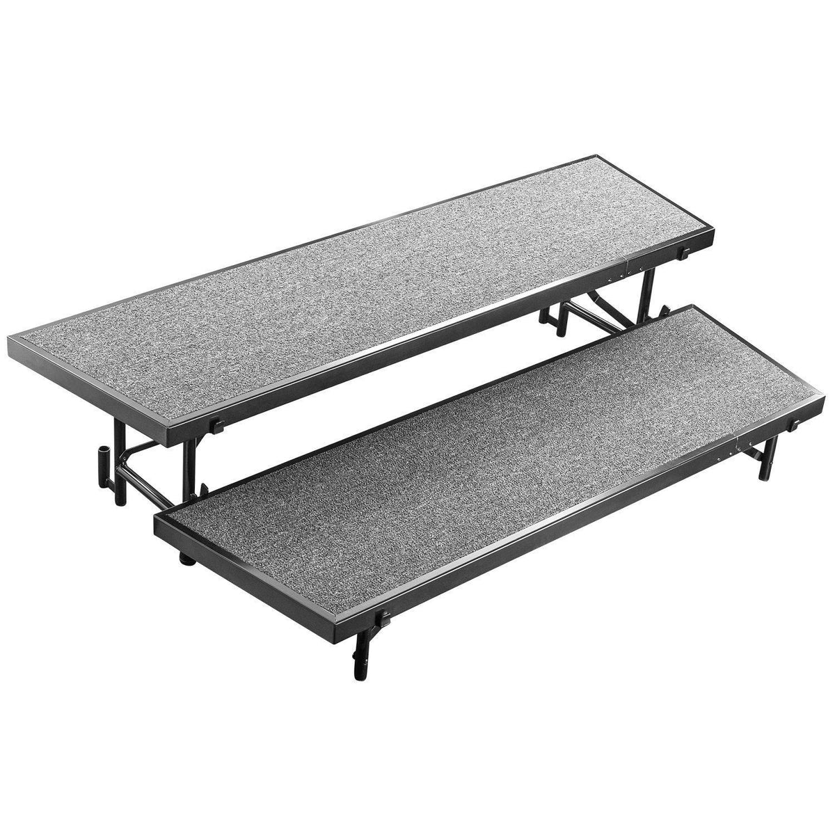 Multi-Level Tapered Standing Choral Risers, 18" x 96" Platforms