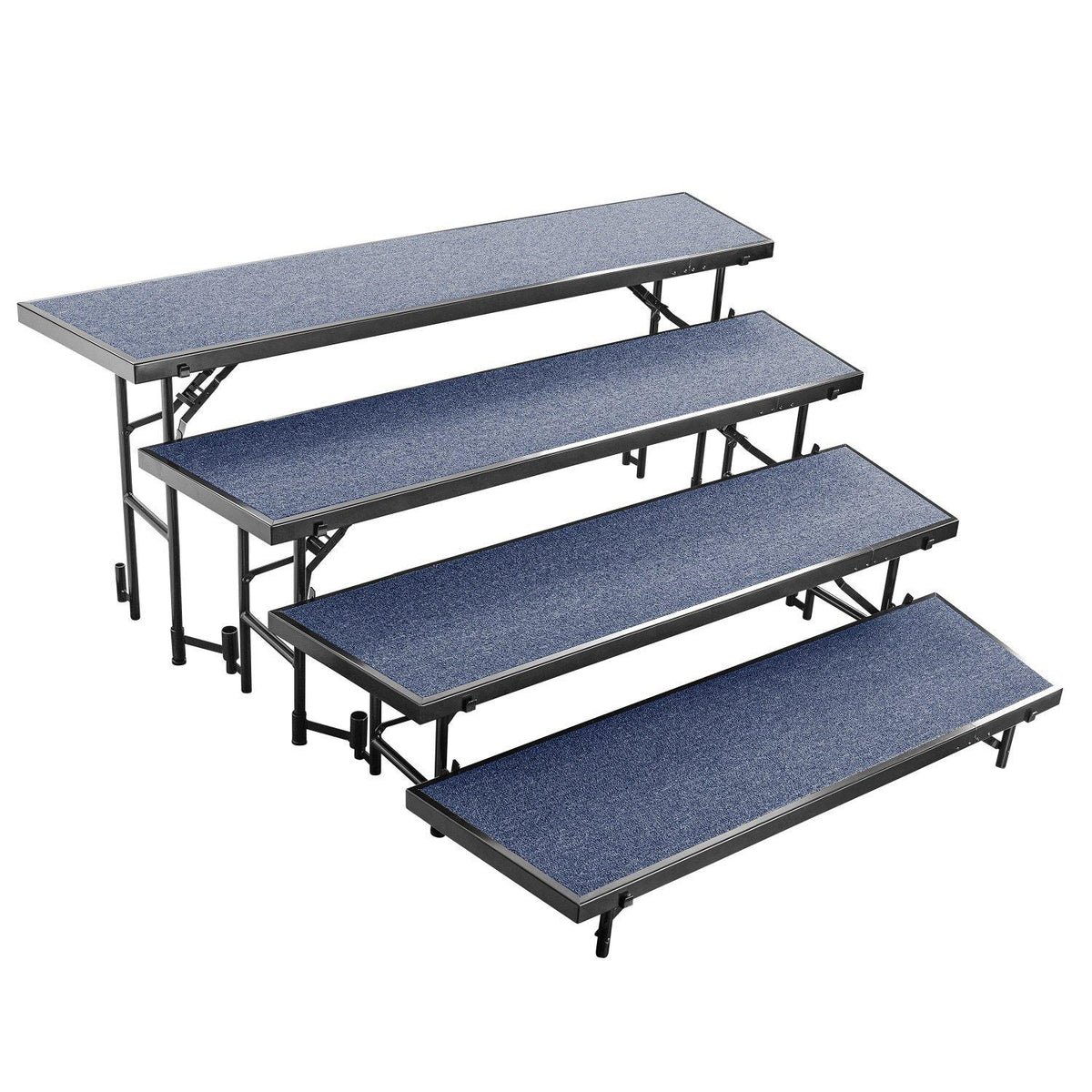 Multi-Level Tapered Standing Choral Risers, 18" x 96" Platforms
