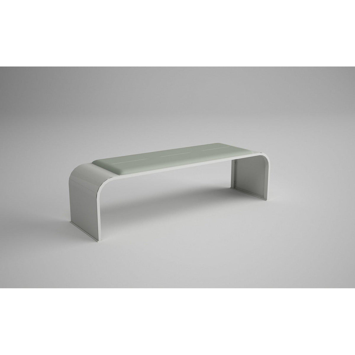 Respit Painted Steel Bench with Cushion