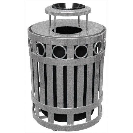32 Gallon Ring Waste Receptacle with Ash Bonnet