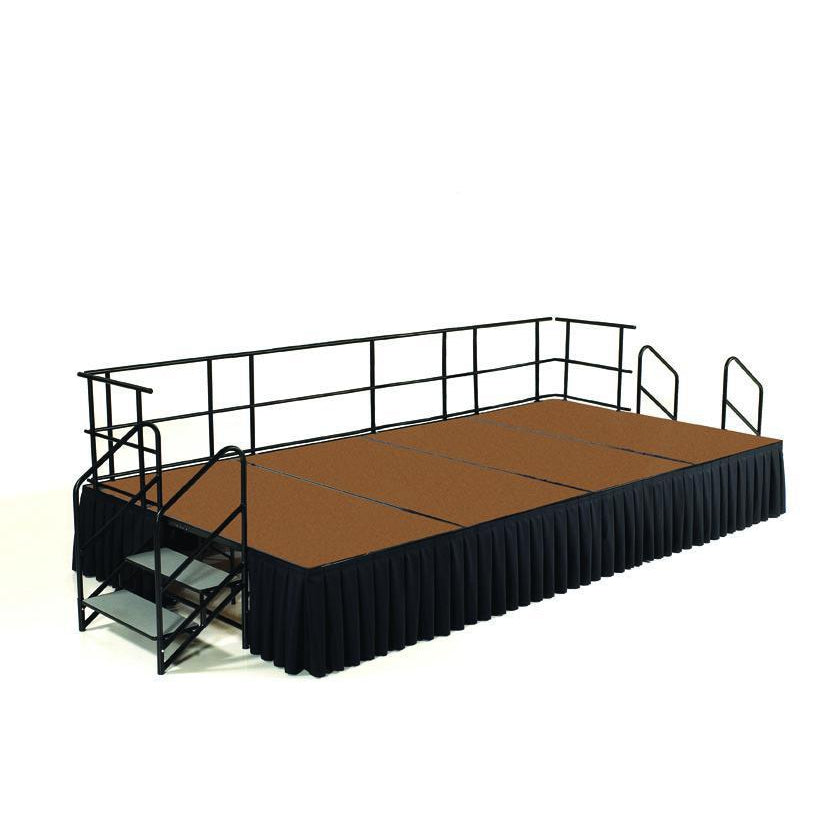 National Public Seating Single Level Stage Package, 8' x 16' x 24"