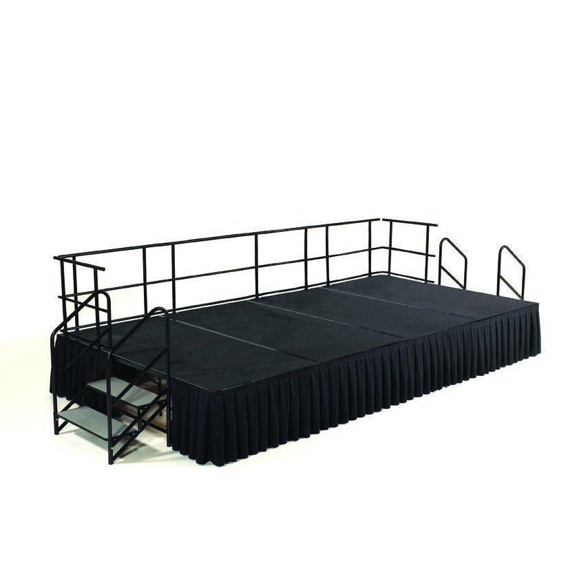 National Public Seating Single Level Stage Package, 8' x 16' x 24"