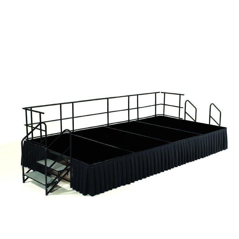National Public Seating Single Level Stage Package, 8' x 16' x 24"