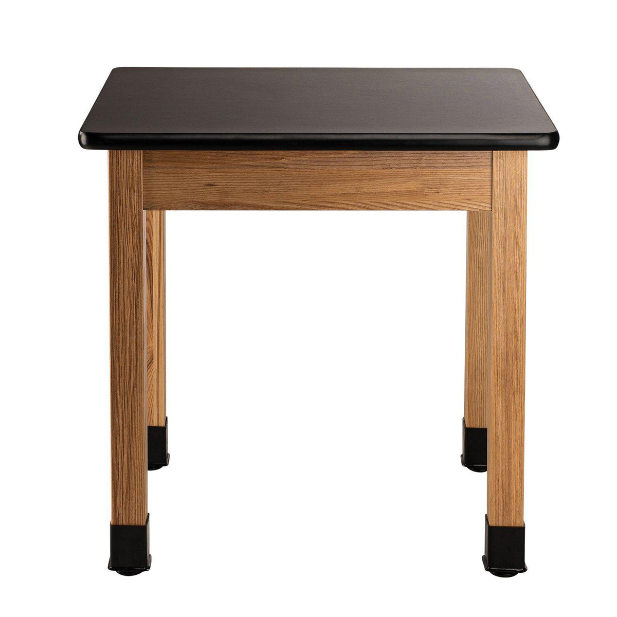 Personal Science Lab Table, Wood Frame, 24"x30"x36" H, Black High Pressure Laminate Top