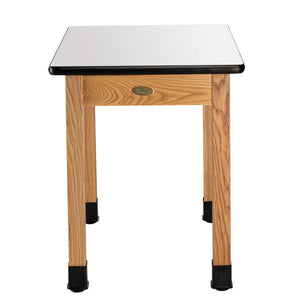 Personal Science Lab Table, Wood Frame, 24"x30"x30" H, Whiteboard Top