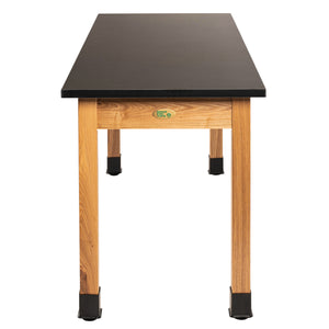 Science Lab Table, Wood Frame, 24"x54"x36"H, Trespa Top