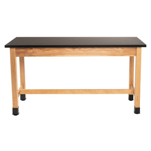 Science Lab Table, Wood Frame, 24"x54"x30"H, Epoxy Top