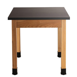 Personal Science Lab Table, Wood Frame, 30"x30"x30" H, Phenolic Top