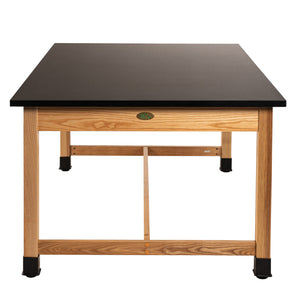 Science Lab Table, Wood Frame, 42"x72"x30"H, Trespa Top