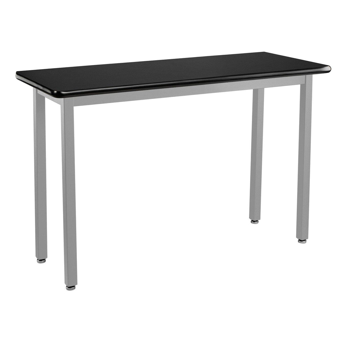 Heavy-Duty Fixed Height Utility Table, Soft Grey Frame, 18" x 54", High-Pressure Laminate Top with T-Mold Edge