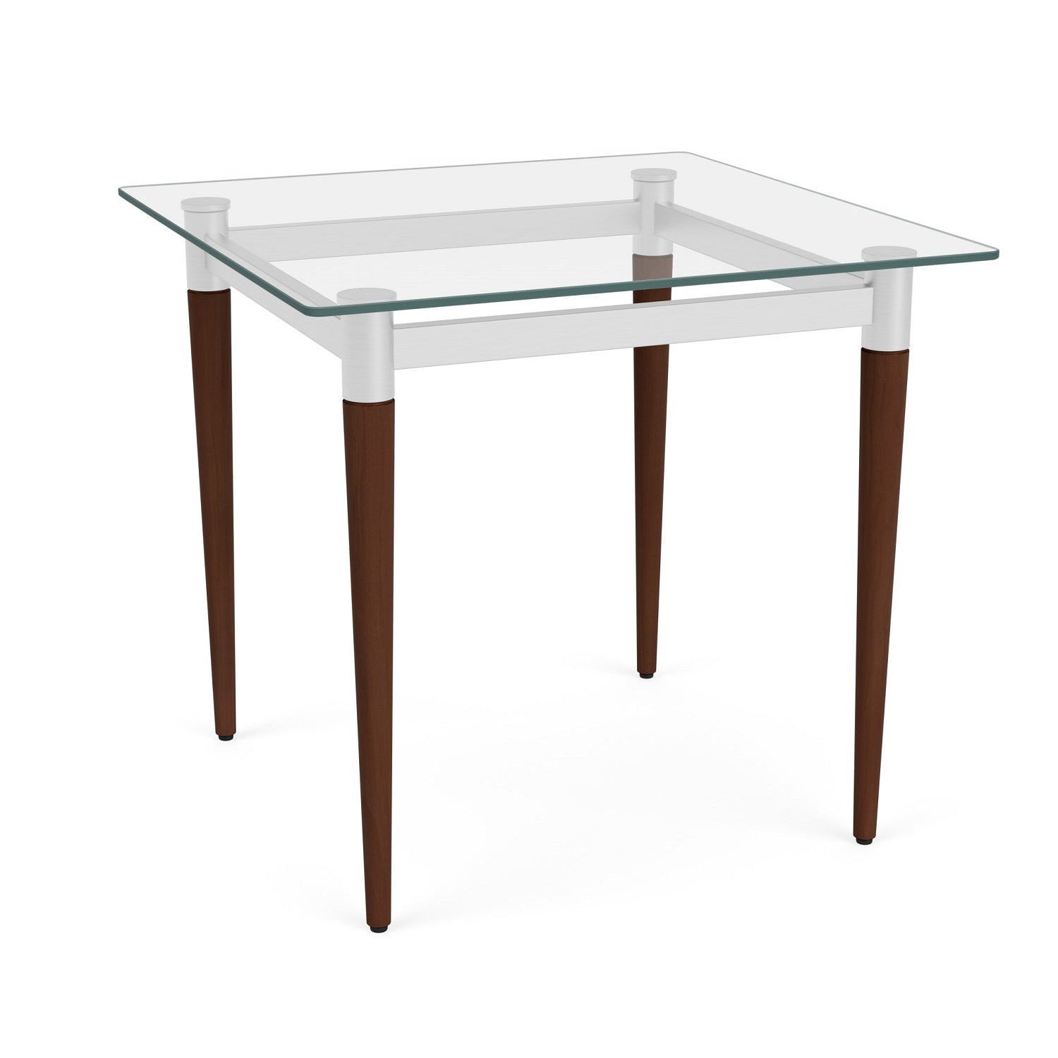 Siena Collection End Table with Glass Top, FREE SHIPPING
