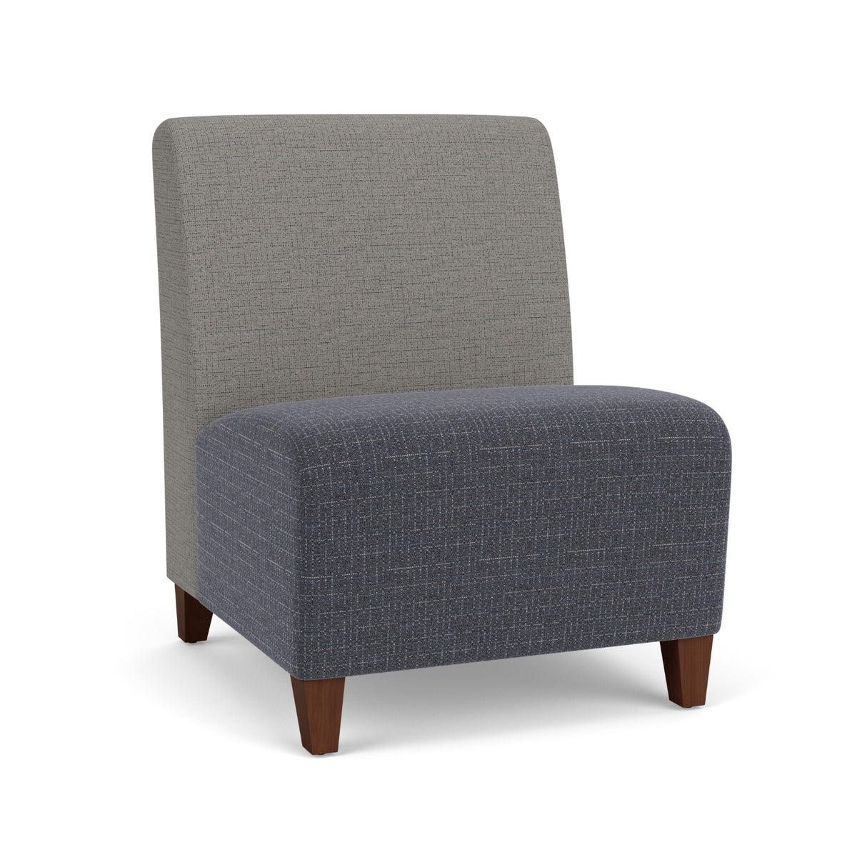 Siena Collection Reception Seating, Armless Oversize Guest Chair, 500 lb. Capacity, Designer Fabric Upholstery, FREE SHIPPING