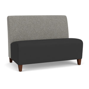 Siena Collection Reception Seating, Armless Loveseat, Standard Fabric Upholstery, FREE SHIPPING