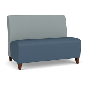 Siena Collection Reception Seating, Armless Loveseat, Standard Vinyl Upholstery, FREE SHIPPING