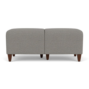 Siena Collection Reception Seating, 2-Seat Bench, Designer Fabric Upholstery, FREE SHIPPING