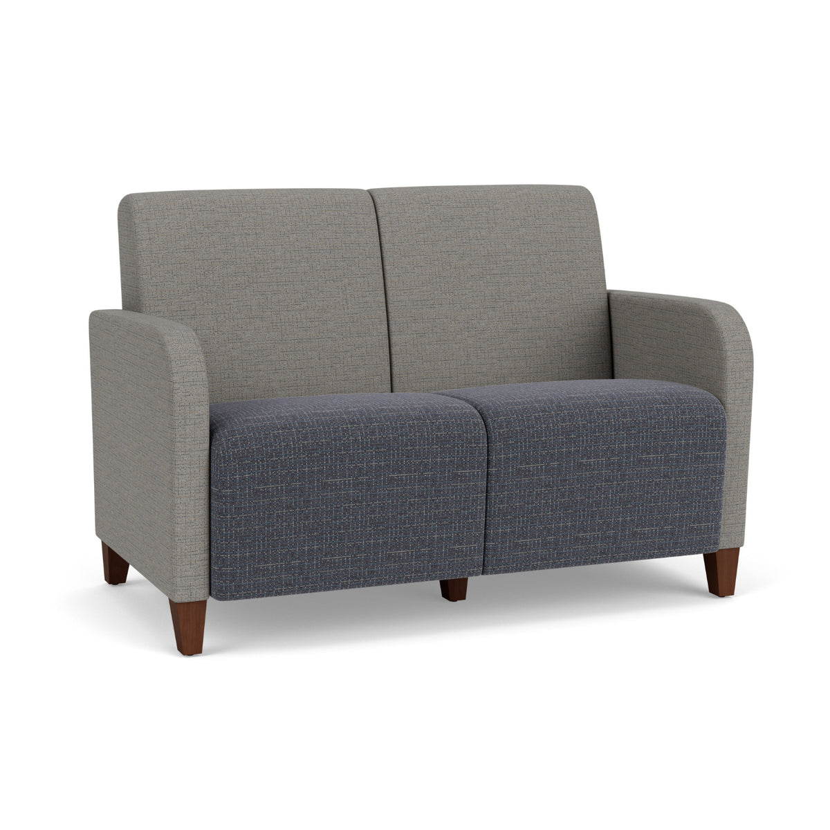 Siena Collection Reception Seating, 2-Seat Sofa, Designer Fabric Upholstery, FREE SHIPPING