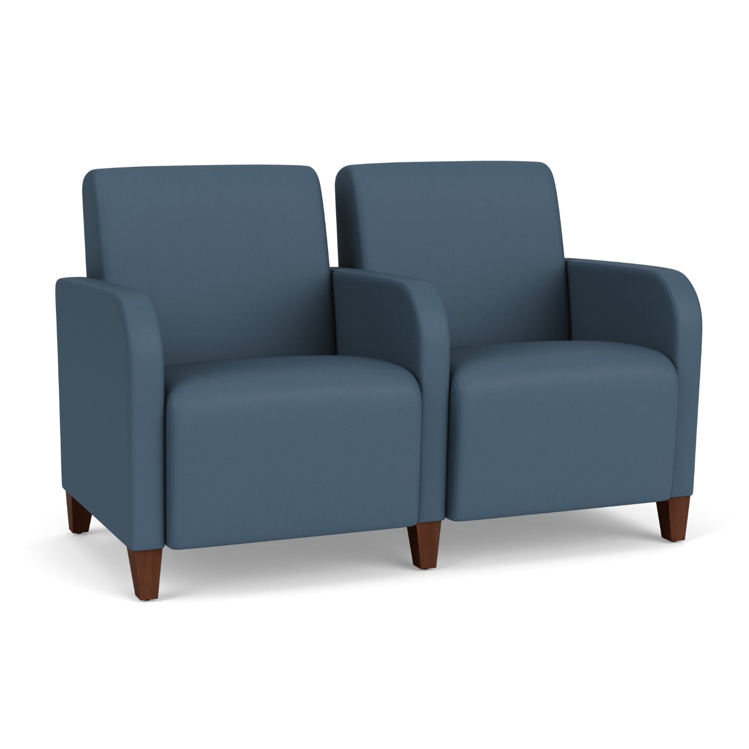 Siena Collection Reception Seating, 2-Seat Sofa with Center Arm, Standard Vinyl Upholstery, FREE SHIPPING