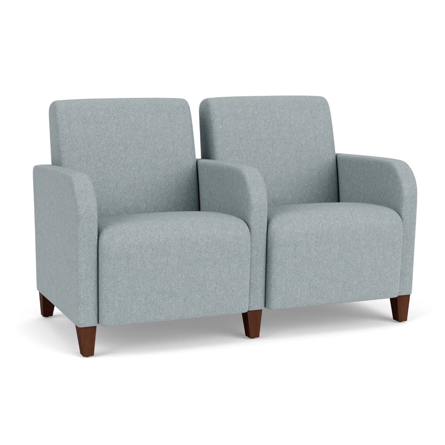 Siena Collection Reception Seating, 2-Seat Sofa with Center Arm, Healthcare Vinyl Upholstery, FREE SHIPPING