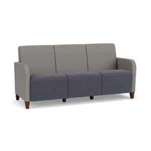 Siena Collection Reception Seating, 3-Seat Sofa, Designer Fabric Upholstery, FREE SHIPPING